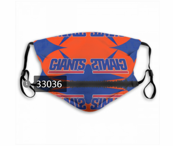 New 2021 NFL New York Giants #69 Dust mask with filter->nfl dust mask->Sports Accessory
